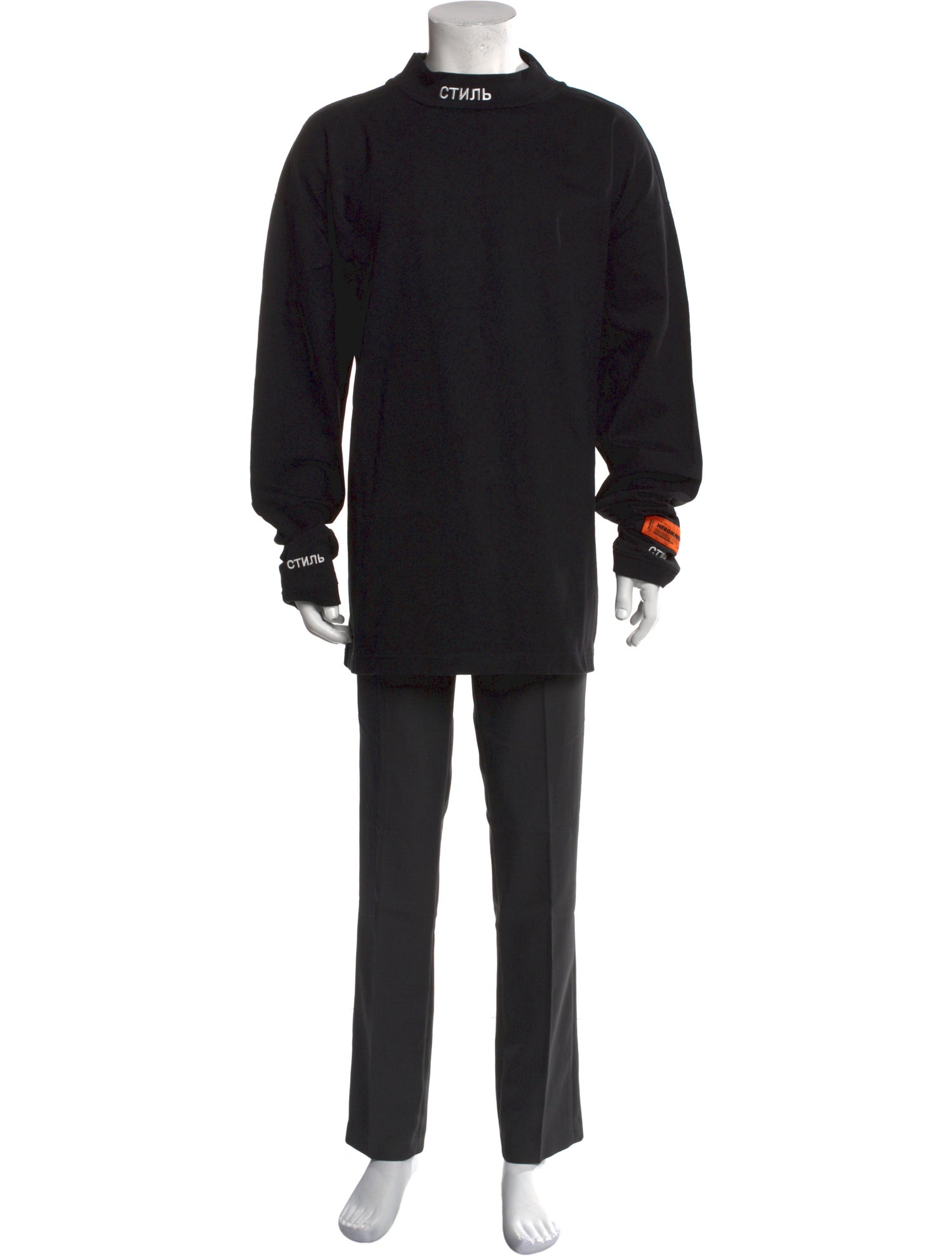 Heron Preston Mock Neck Long Sleeve Henley