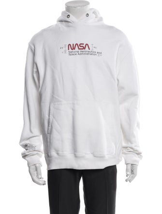 Heron Preston Graphic Print Mock Neck Hoodie