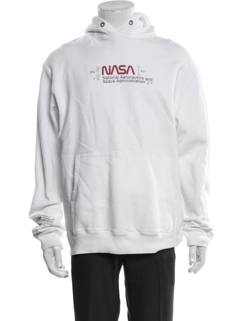 Heron Preston Graphic Print Mock Neck Hoodie