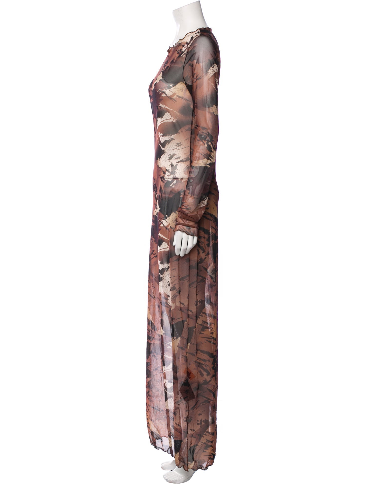 Heron Preston Printed Long Dress