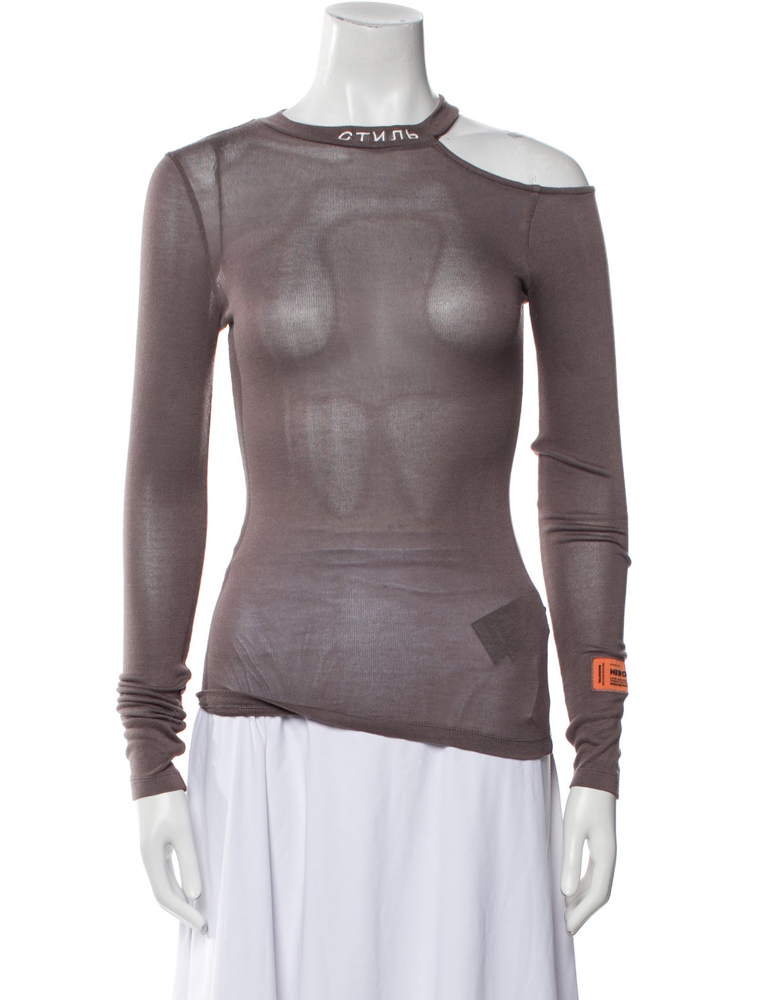 Heron Preston Crew Neck Long Sleeve Top