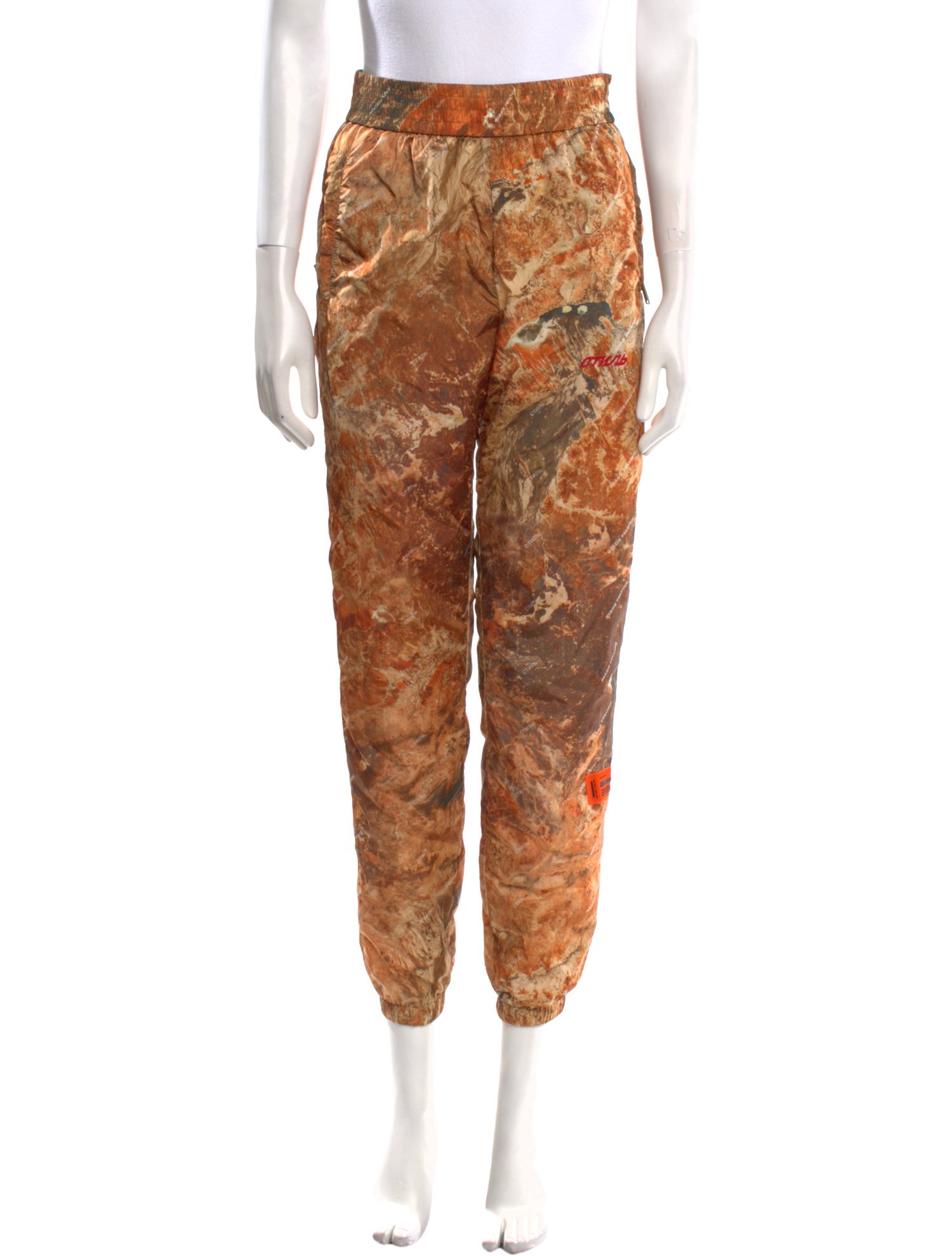 Heron Preston Floral Print Skinny Leg Pants