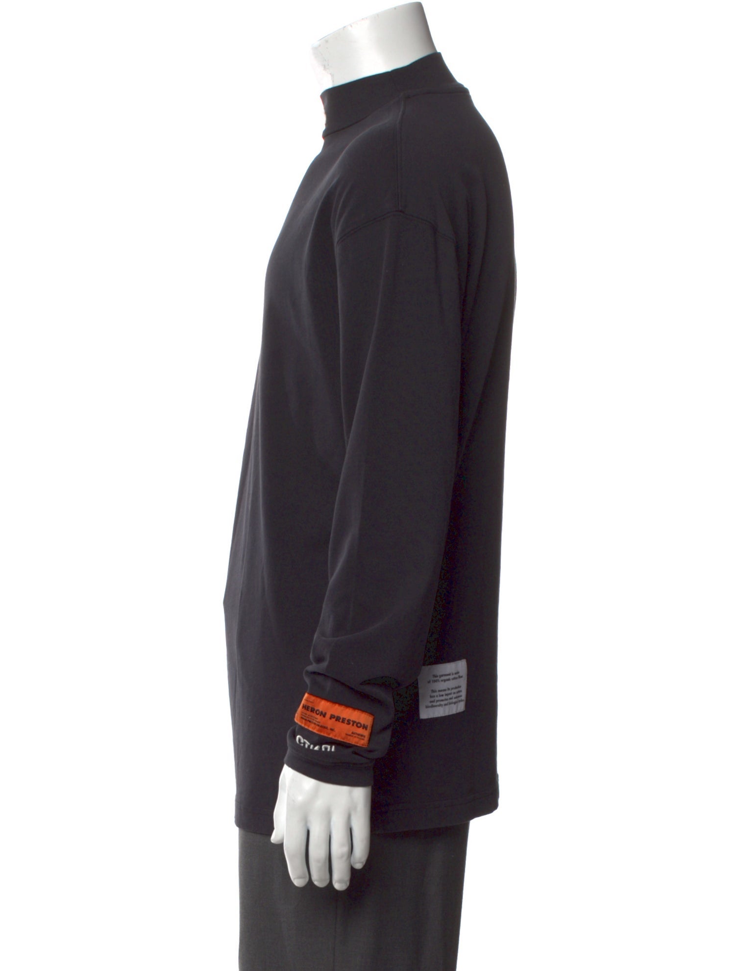 Heron Preston Graphic Print Mock Neck T-Shirt