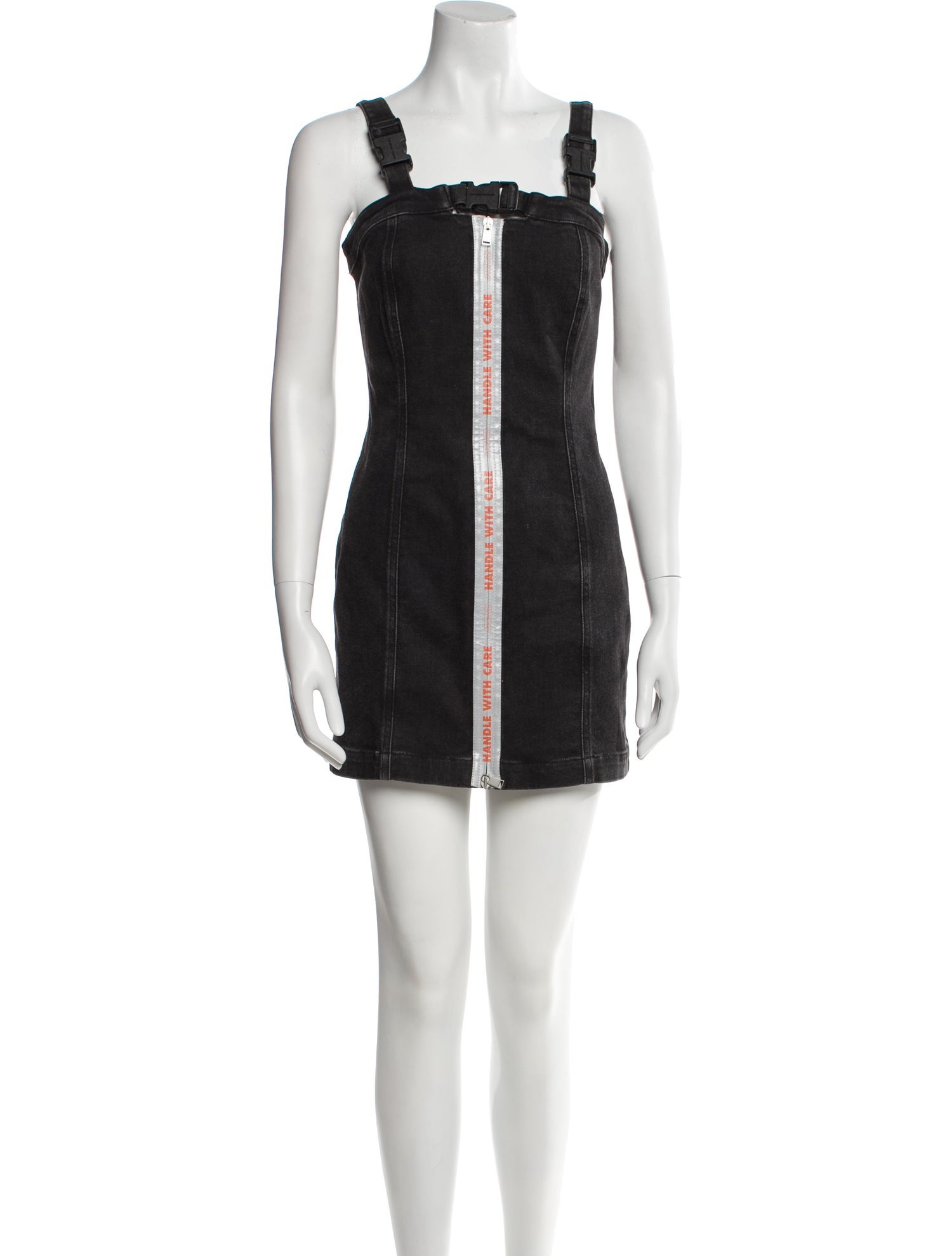 Heron Preston Square Neckline Mini Dress