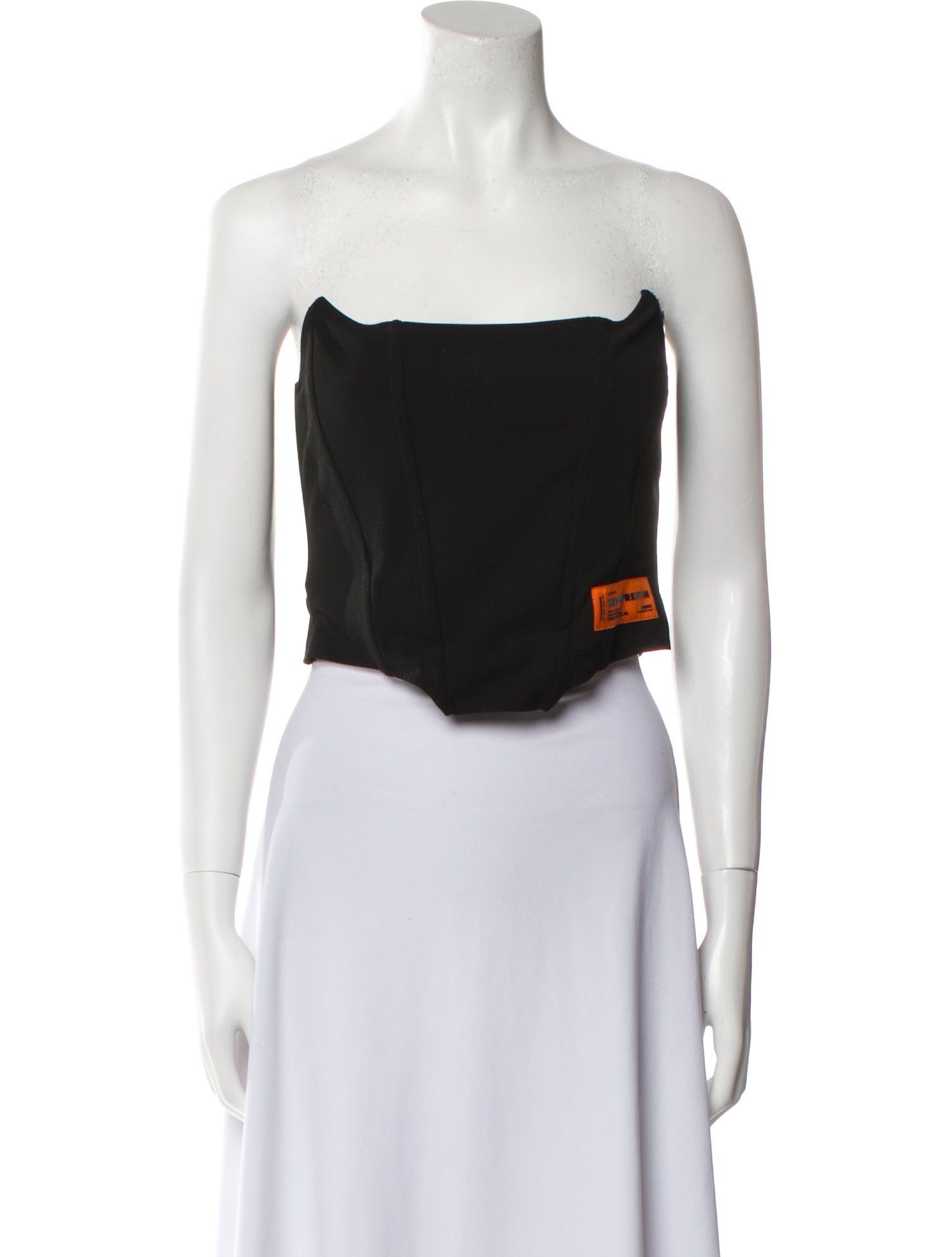 Heron Preston Strapless Crop Top