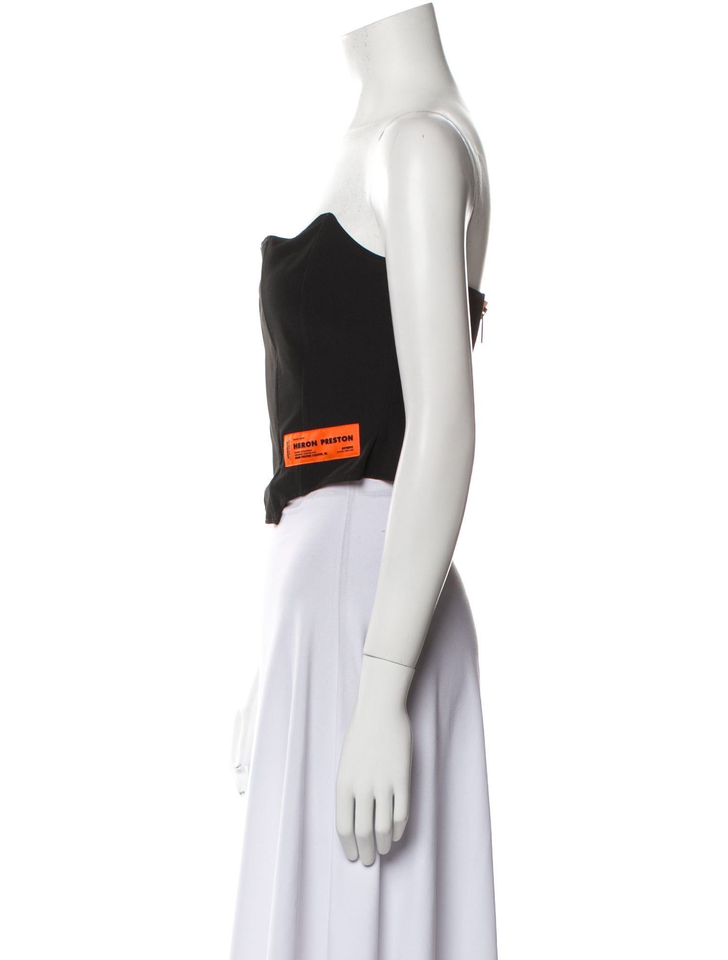 Heron Preston Strapless Crop Top