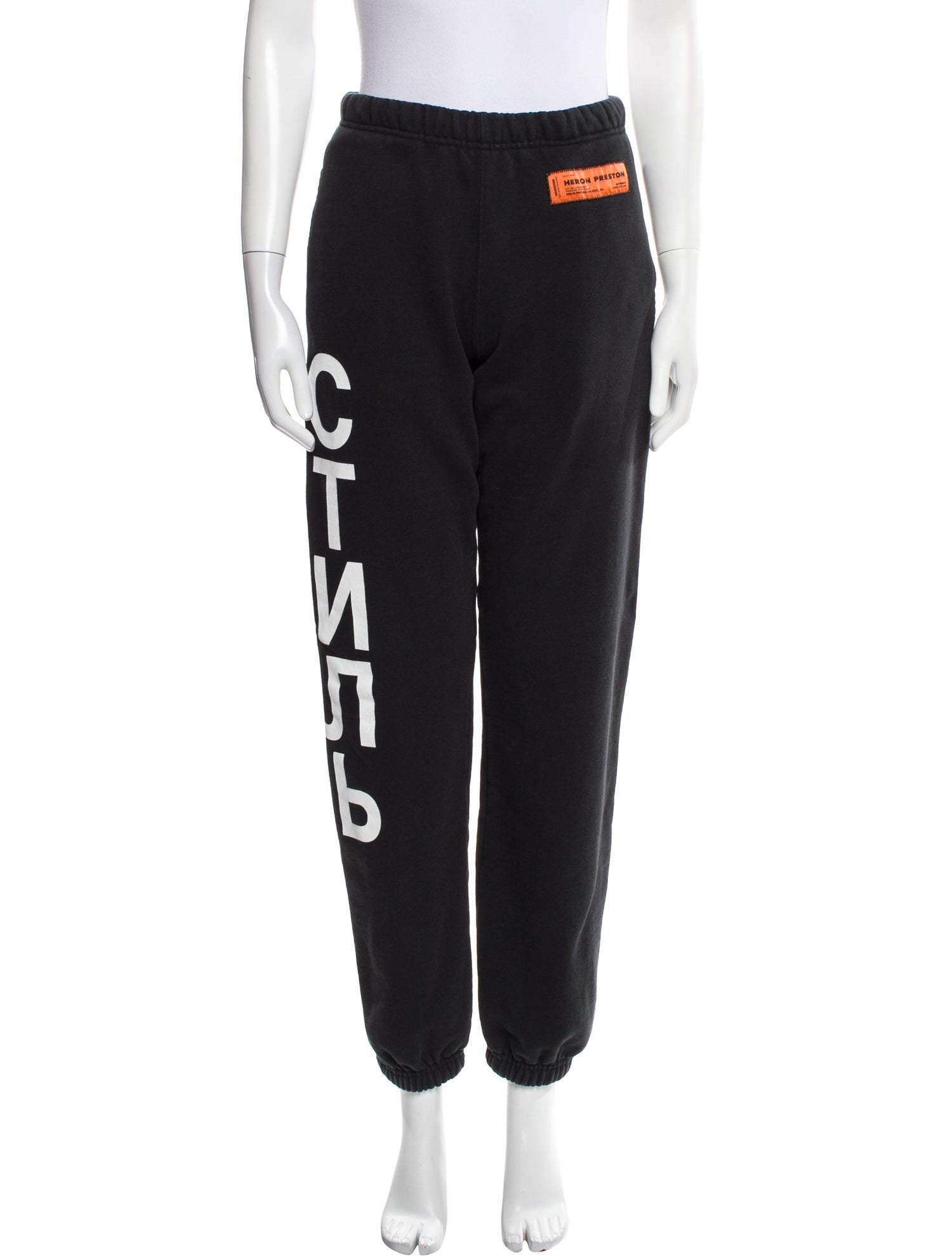 Heron Preston Graphic Print Embroidered Accent Sweatpants