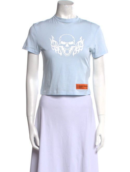 Heron Preston Graphic Print Mock Neck T-Shirt