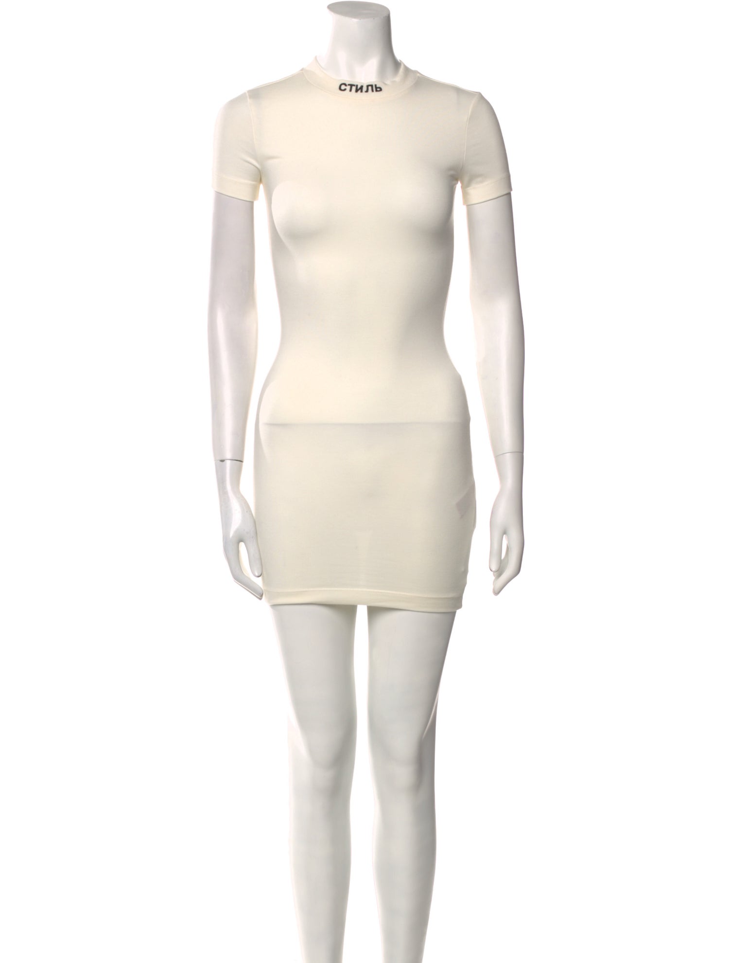 Heron Preston Crew Neck Mini Dress