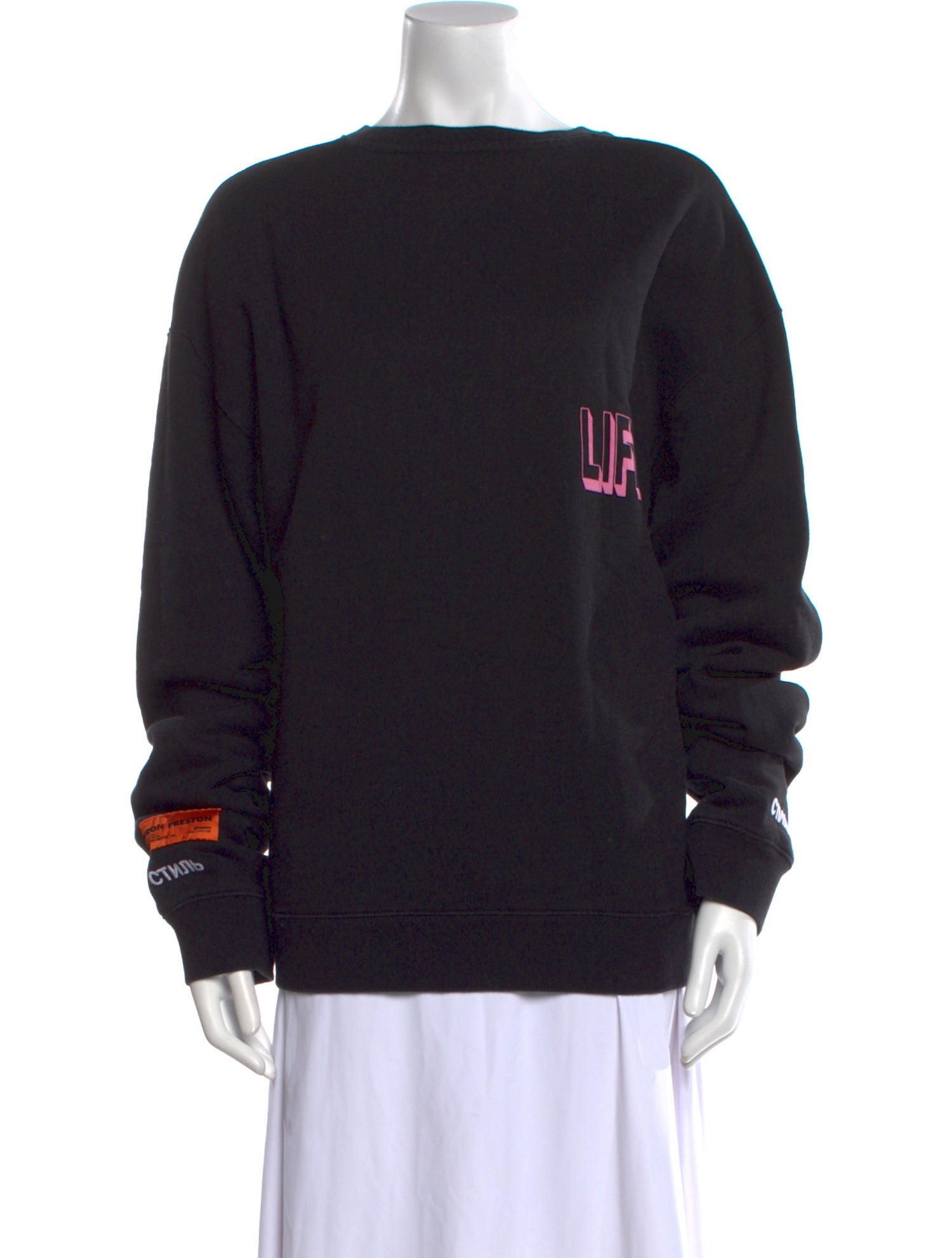 Heron Preston Crew Neck Long Sleeve Sweatshirt