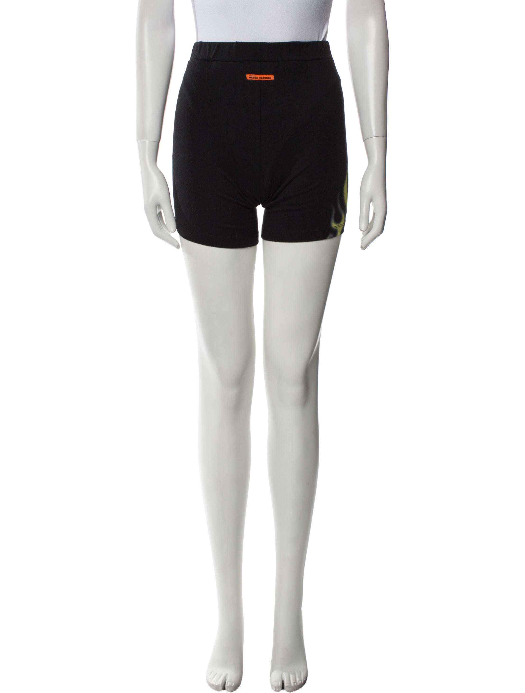 Heron Preston Graphic Print Mini Shorts