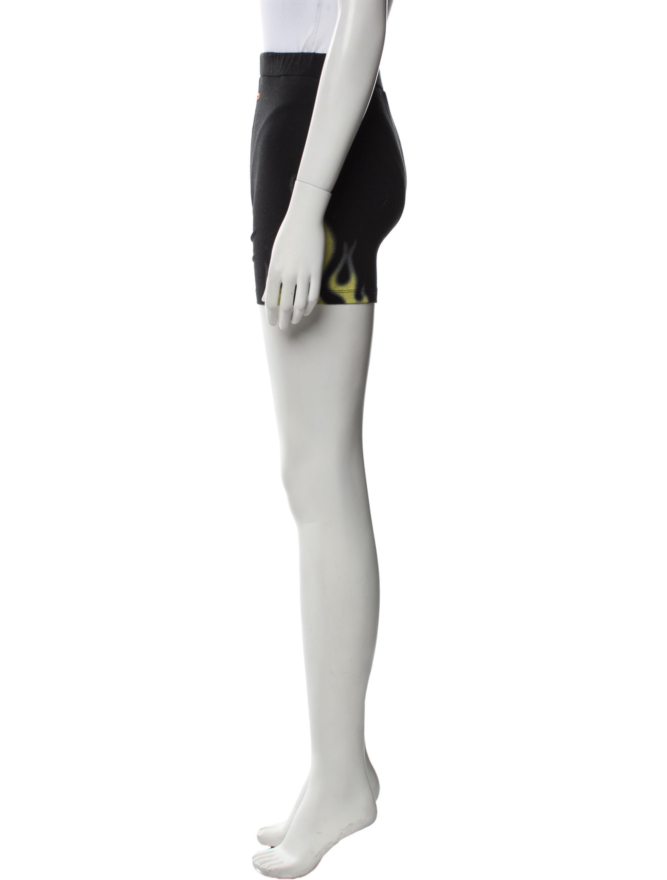 Heron Preston Graphic Print Mini Shorts