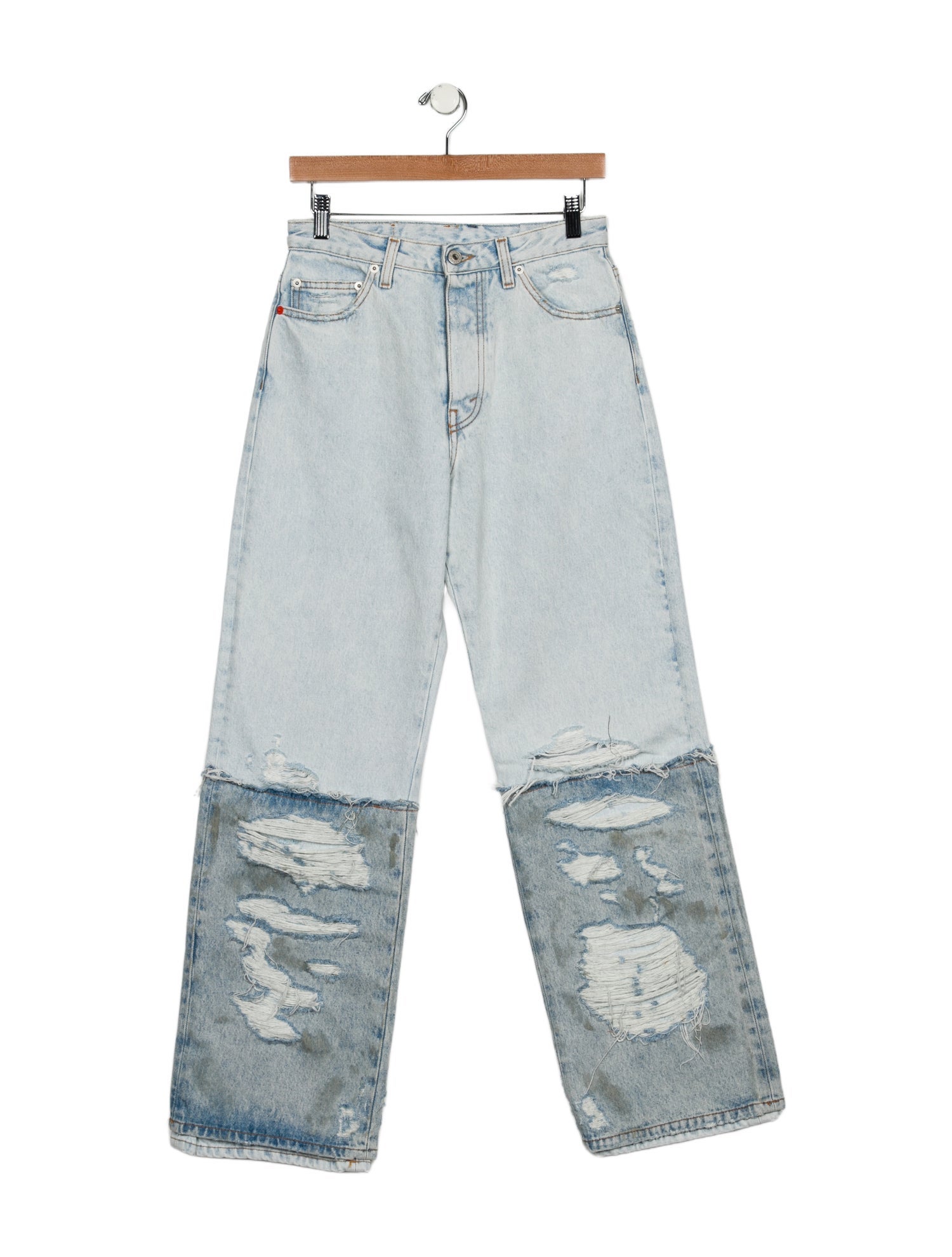 Heron Preston High-Rise Wide Leg Jeans w/ Tags