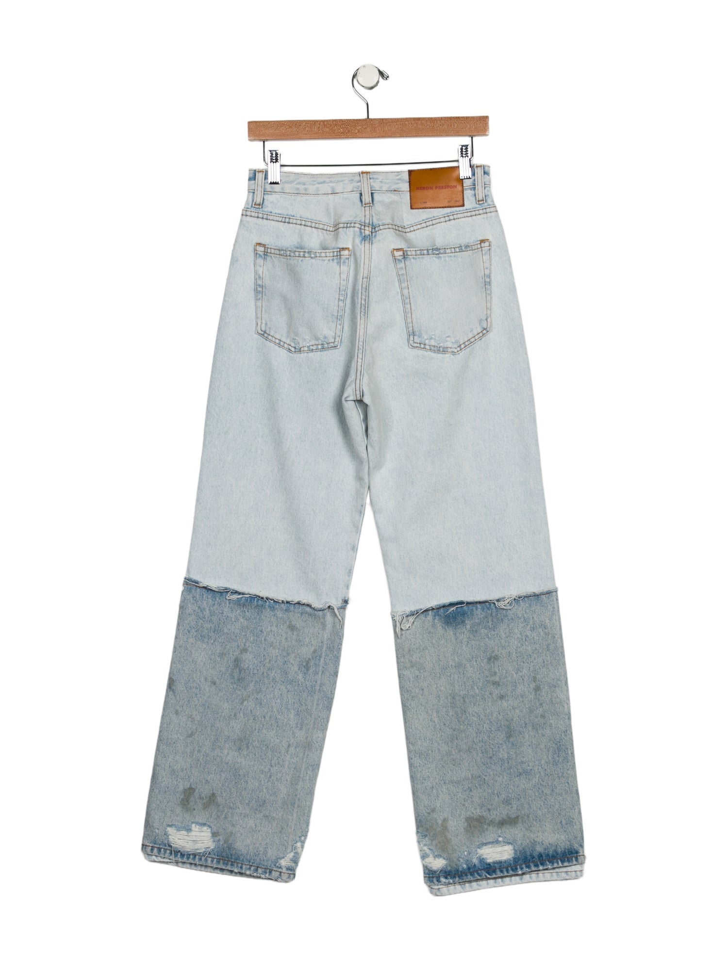 Heron Preston High-Rise Wide Leg Jeans w/ Tags