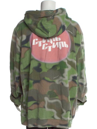 Heron Preston Graphic Print Crew Neck Hoodie