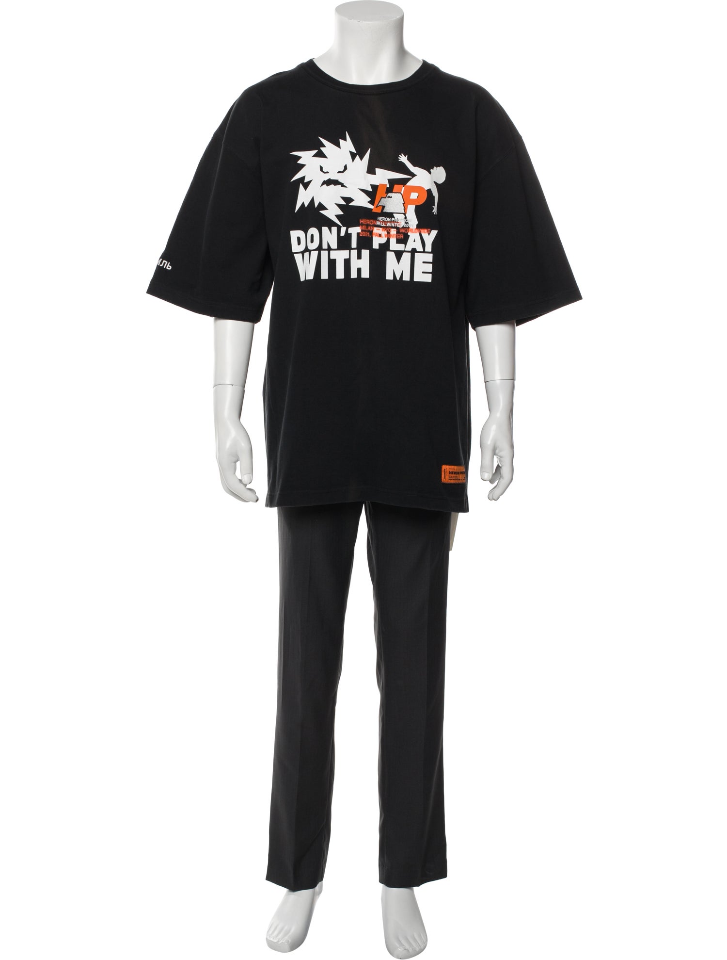 Heron Preston Graphic Print Short Sleeve Shirt