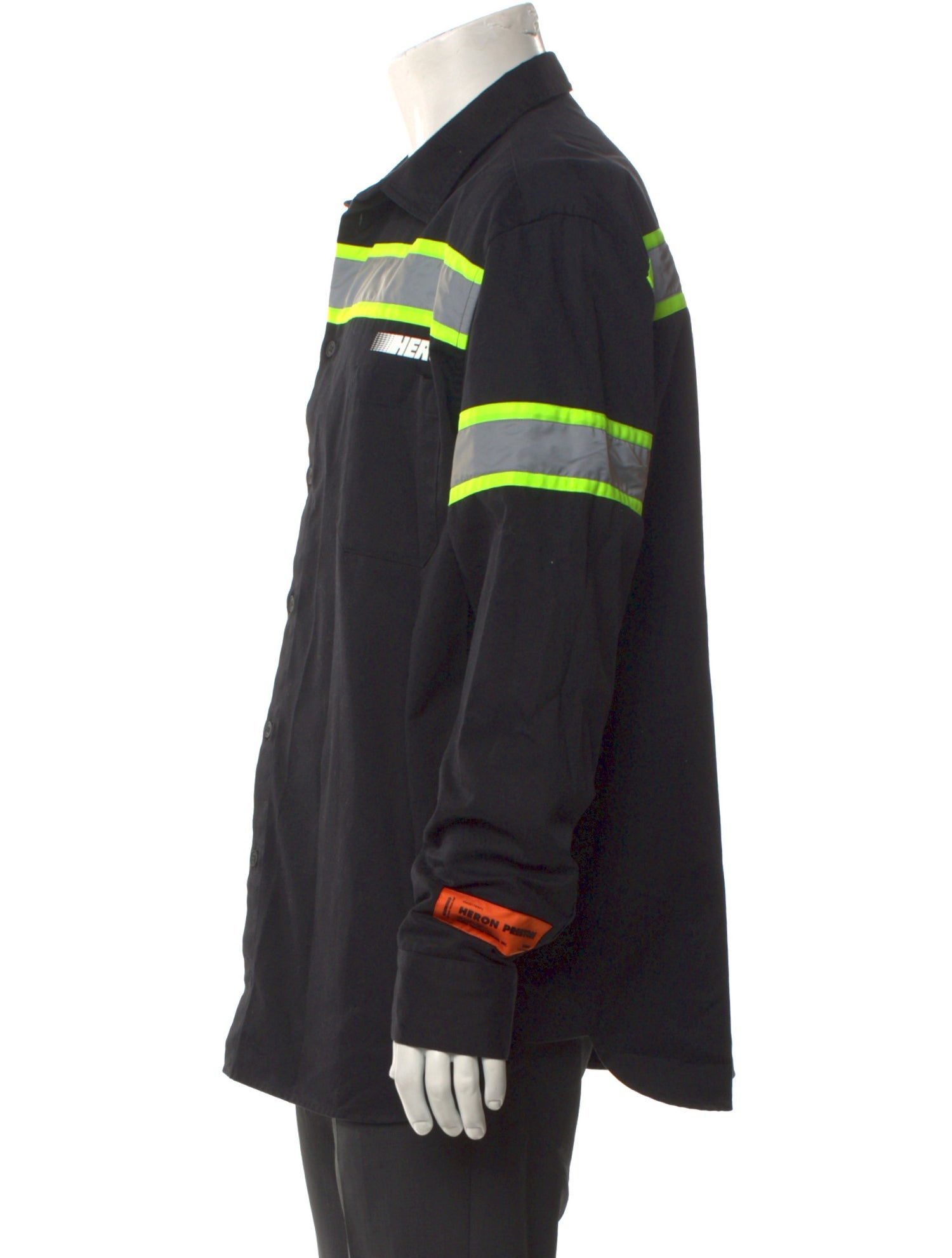 Heron Preston Colorblock Pattern Long Sleeve Shirt