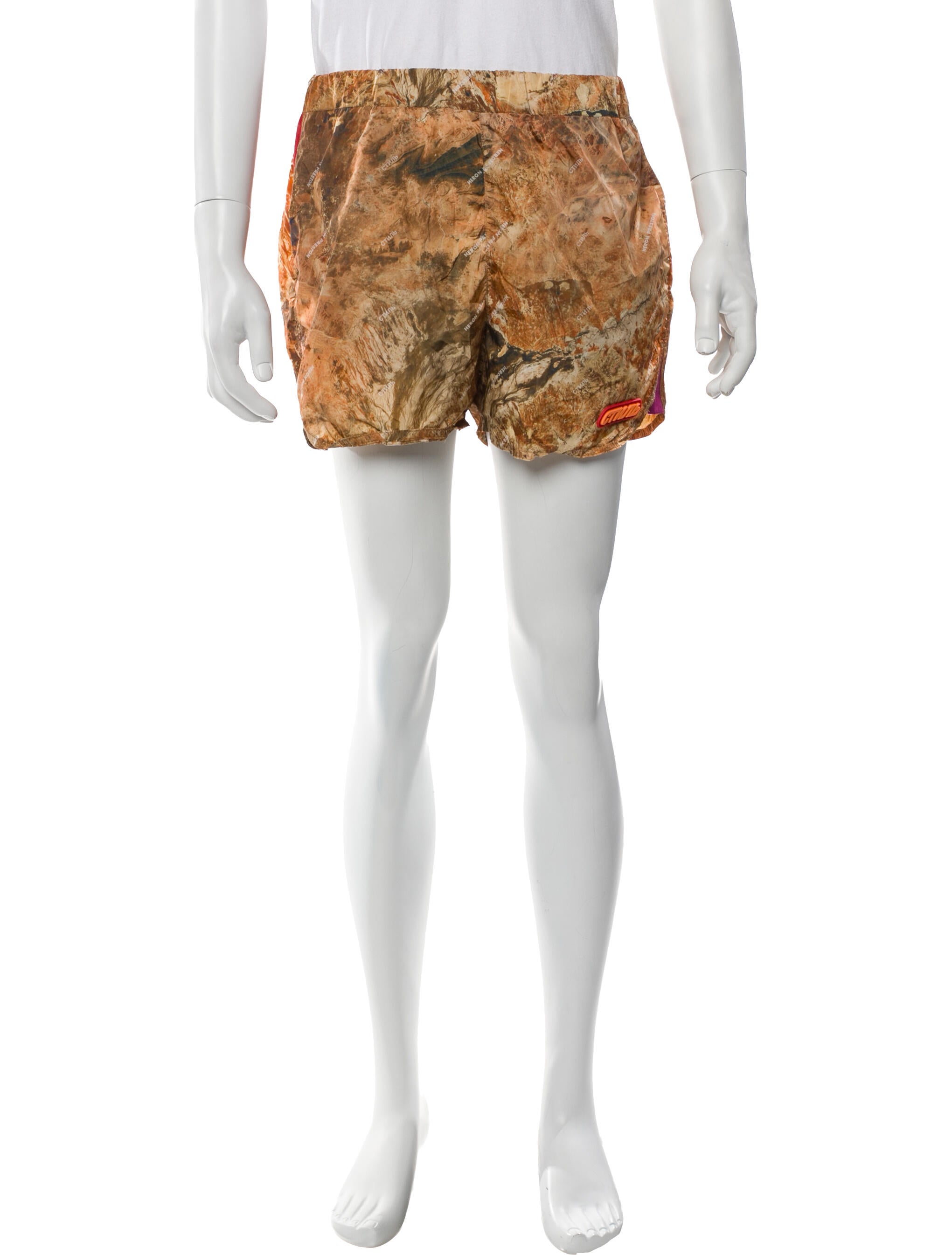 Heron Preston Tie-Dye Print Mini Shorts