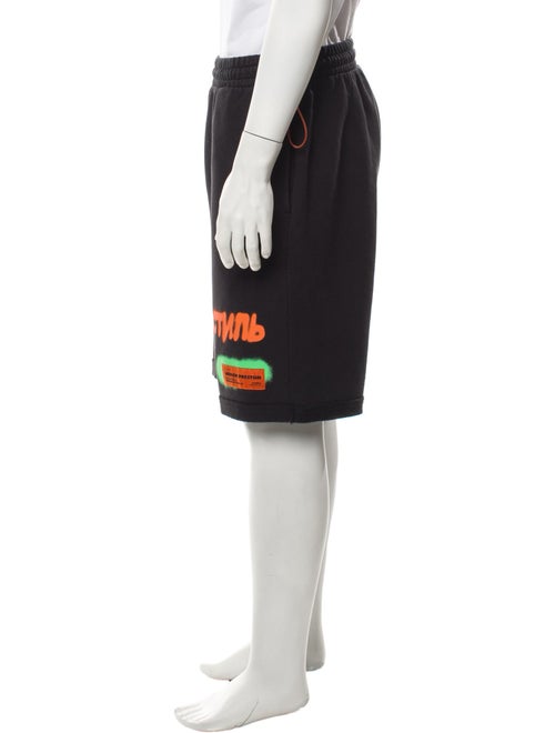 Heron Preston Graphic Print Jogger Shorts