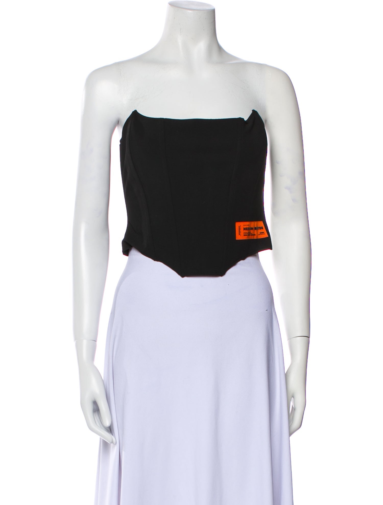 Heron Preston Strapless Crop Top