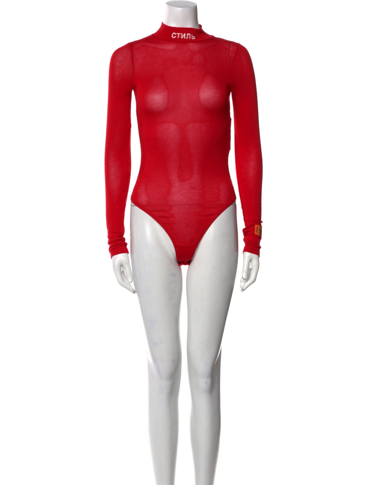 Heron Preston Mock Neck Long Sleeve Bodysuit