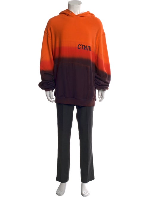 Heron Preston Colorblock Pattern Crew Neck Hoodie