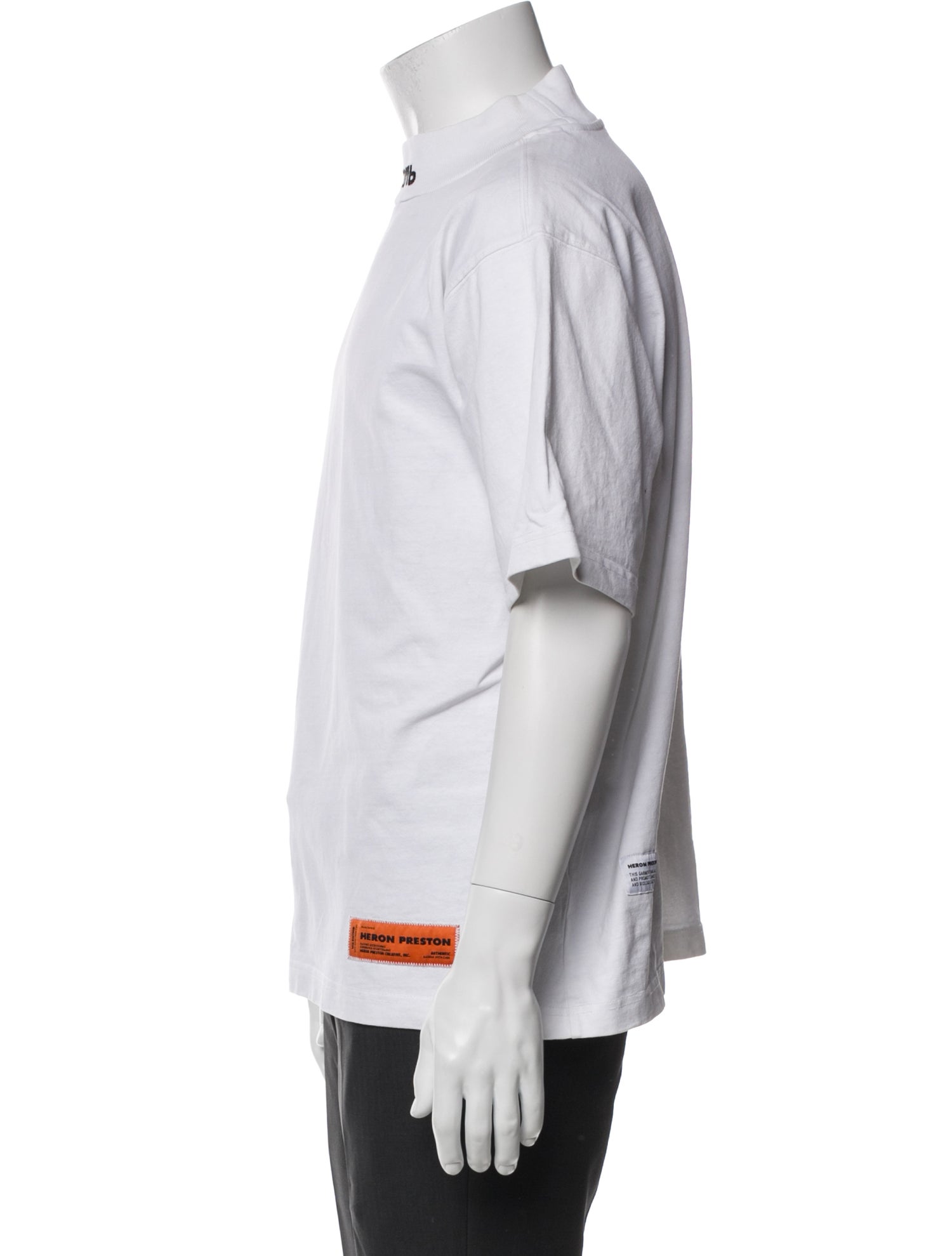 Heron Preston Graphic Print Mock Neck T-Shirt