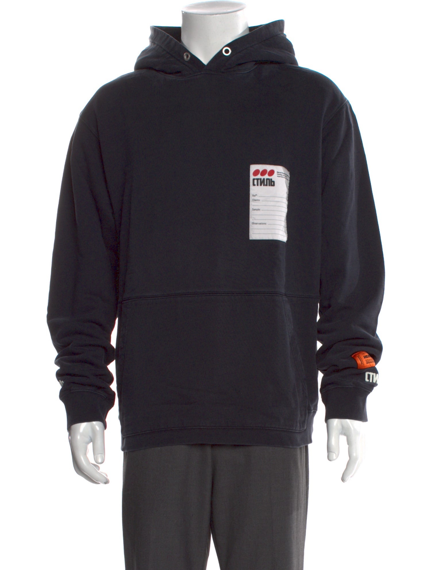 Heron Preston Graphic Print Crew Neck Hoodie