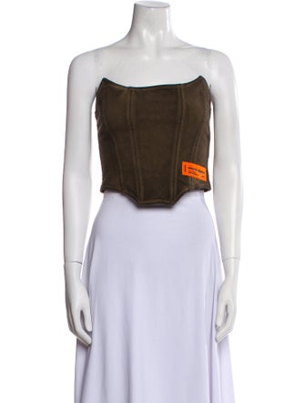 Heron Preston Strapless Crop Top