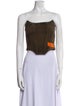 Heron Preston Strapless Crop Top