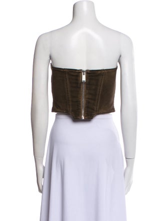 Heron Preston Strapless Crop Top