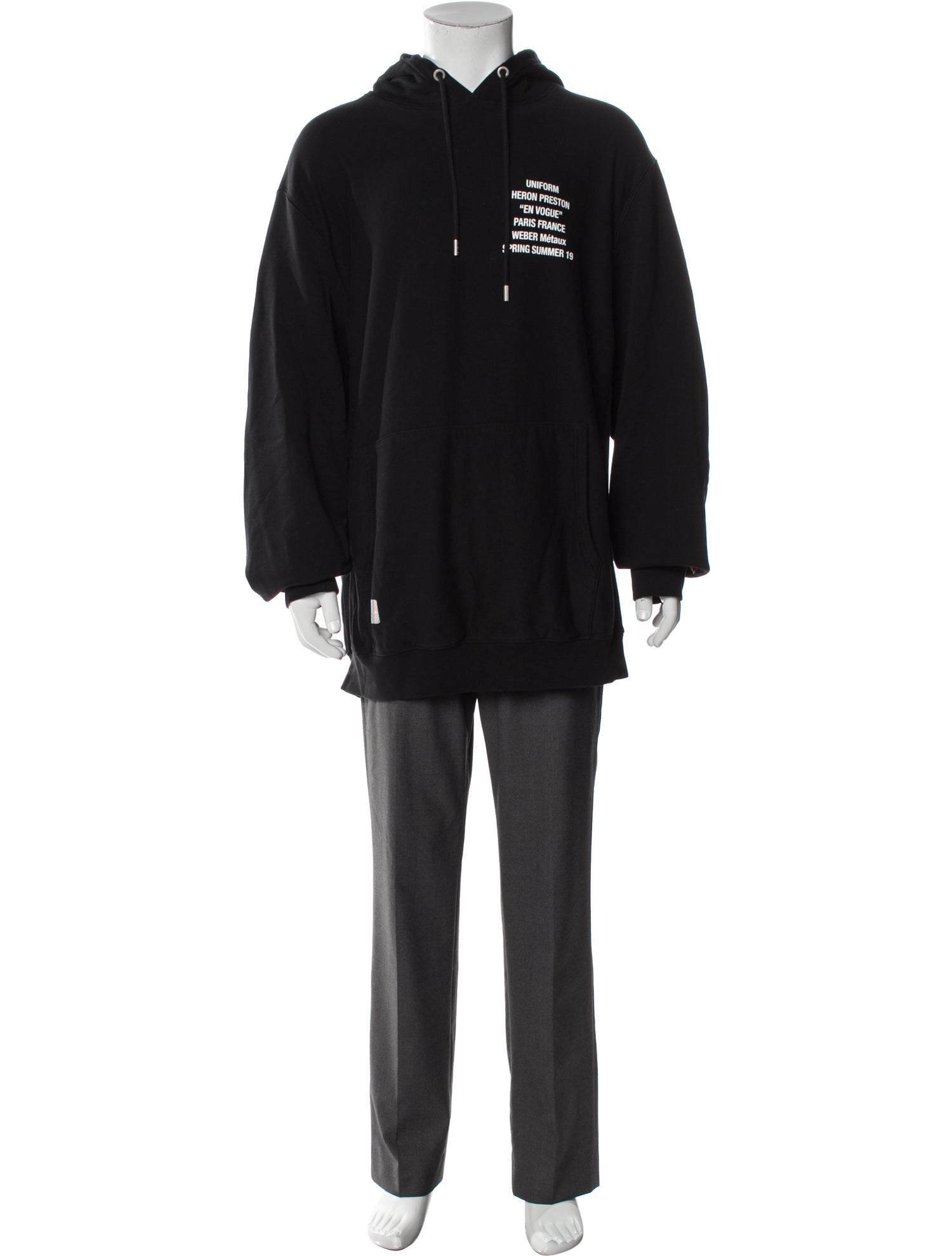 Heron Preston Graphic Print Crew Neck Hoodie