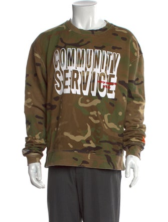 Heron Preston Graphic Print Crew Neck Sweatshirt