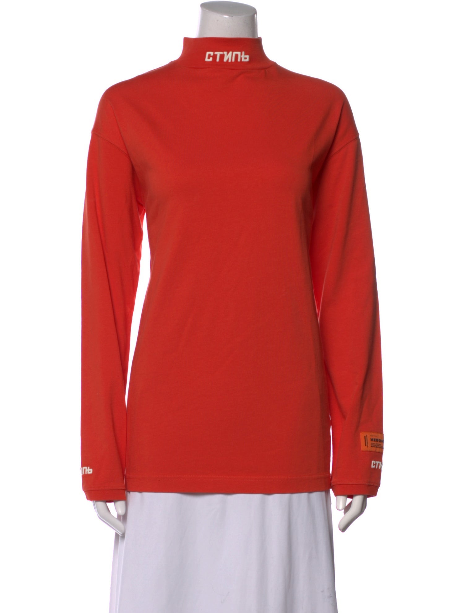 Heron Preston Mock Neck Long Sleeve Sweatshirt