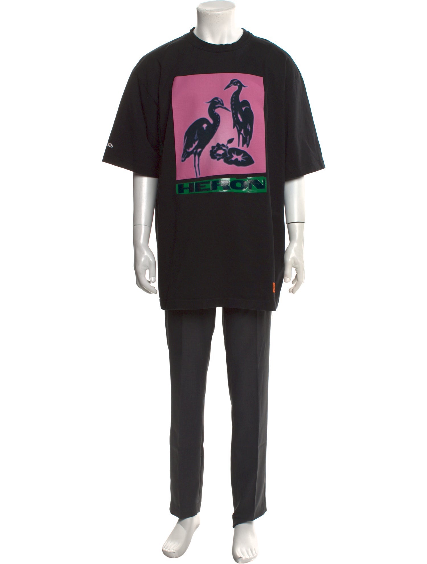 Heron Preston Graphic Print Crew Neck T-Shirt