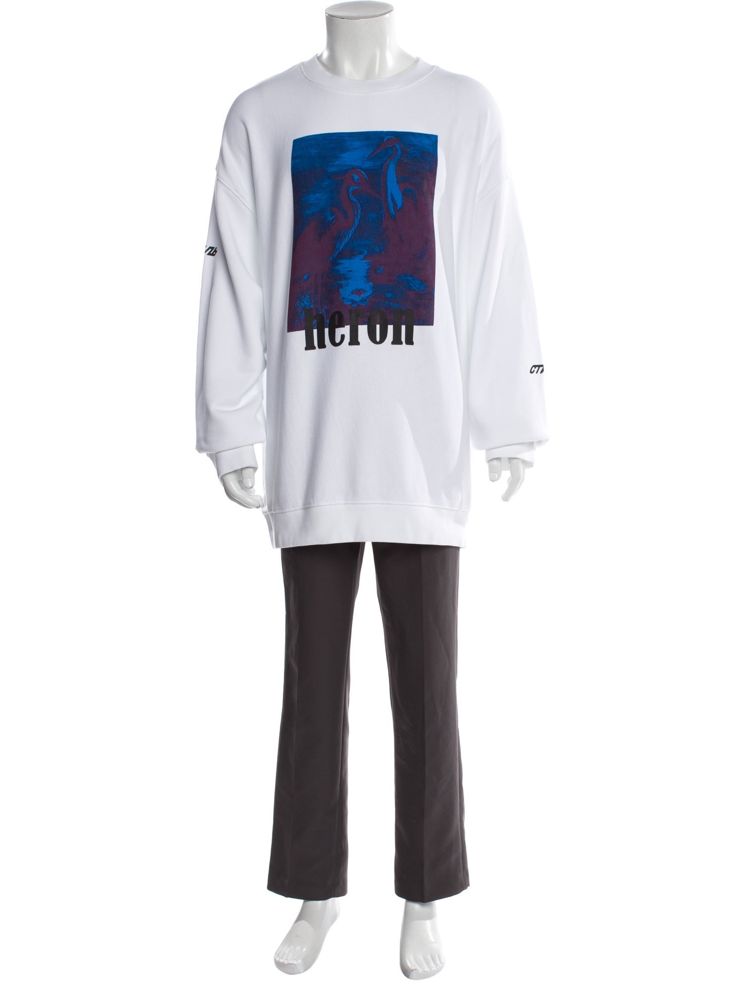 Heron Preston Graphic Print Crew Neck Sweatshirt
