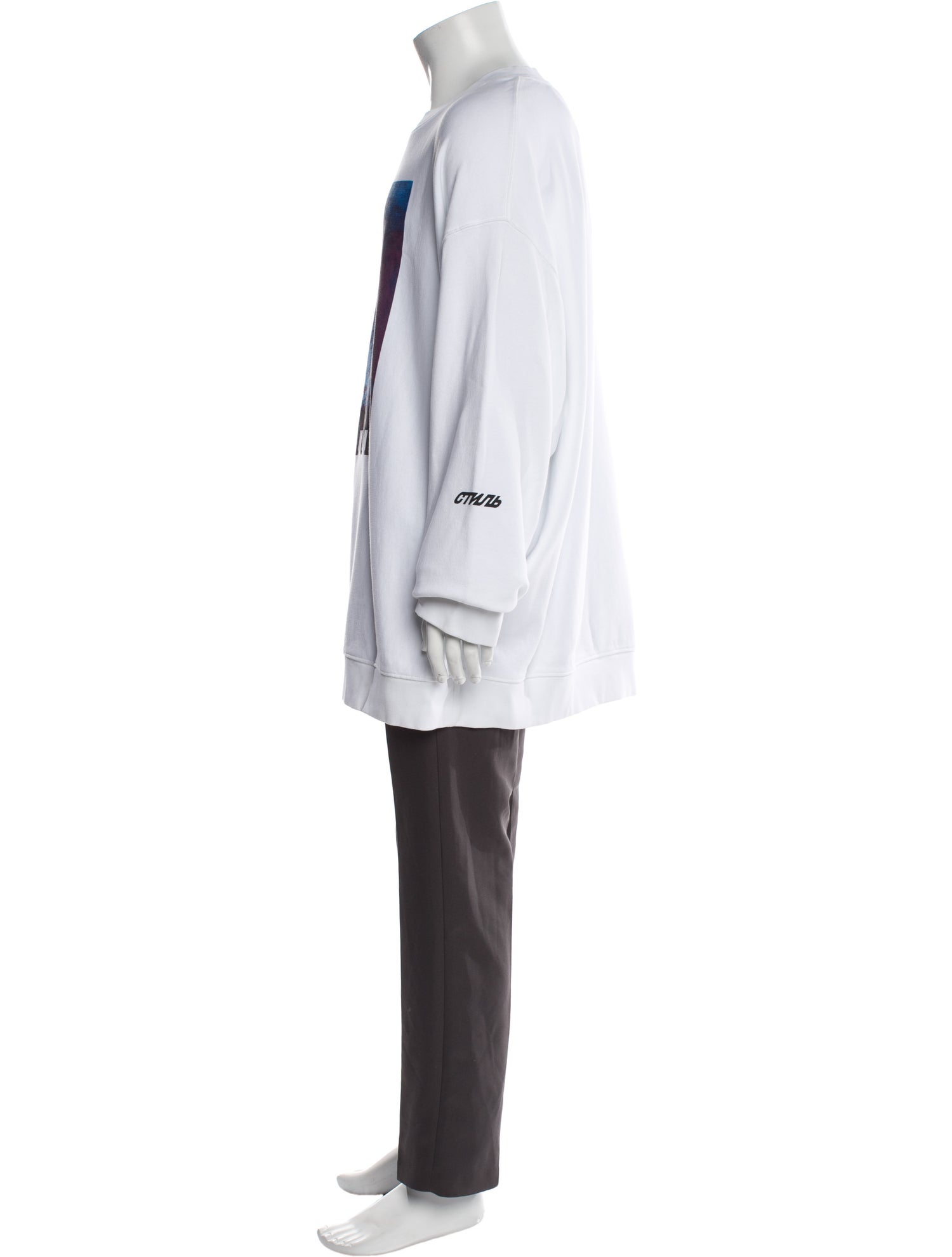 Heron Preston Graphic Print Crew Neck Sweatshirt