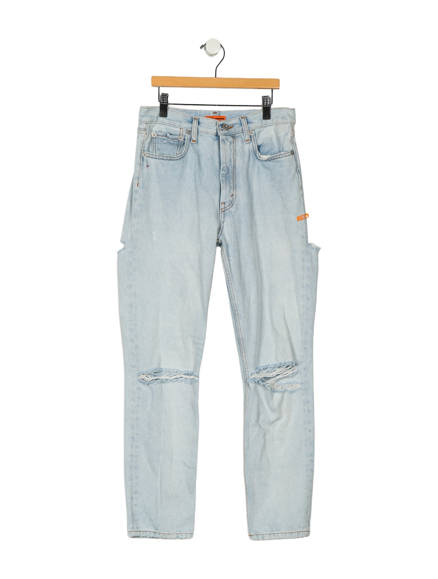 Heron Preston Mid-Rise Straight Leg Jeans