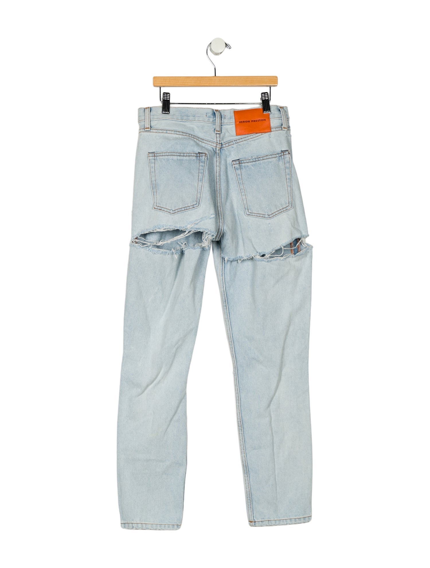 Heron Preston Mid-Rise Straight Leg Jeans
