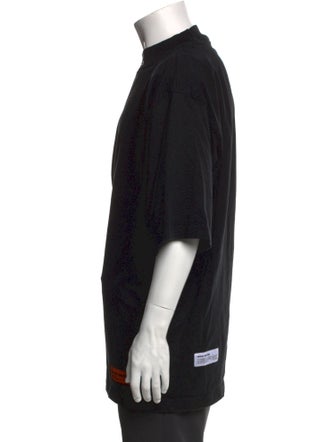Heron Preston Graphic Print Mock Neck T-Shirt