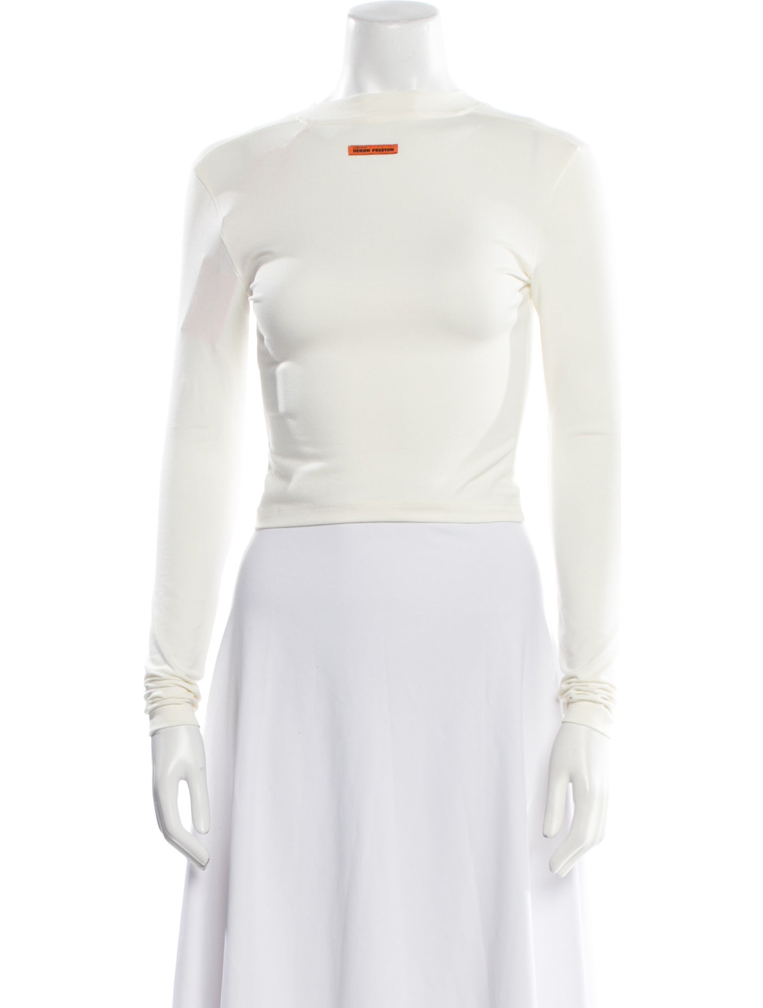 Heron Preston Crew Neck Long Sleeve Crop Top w/ Tags