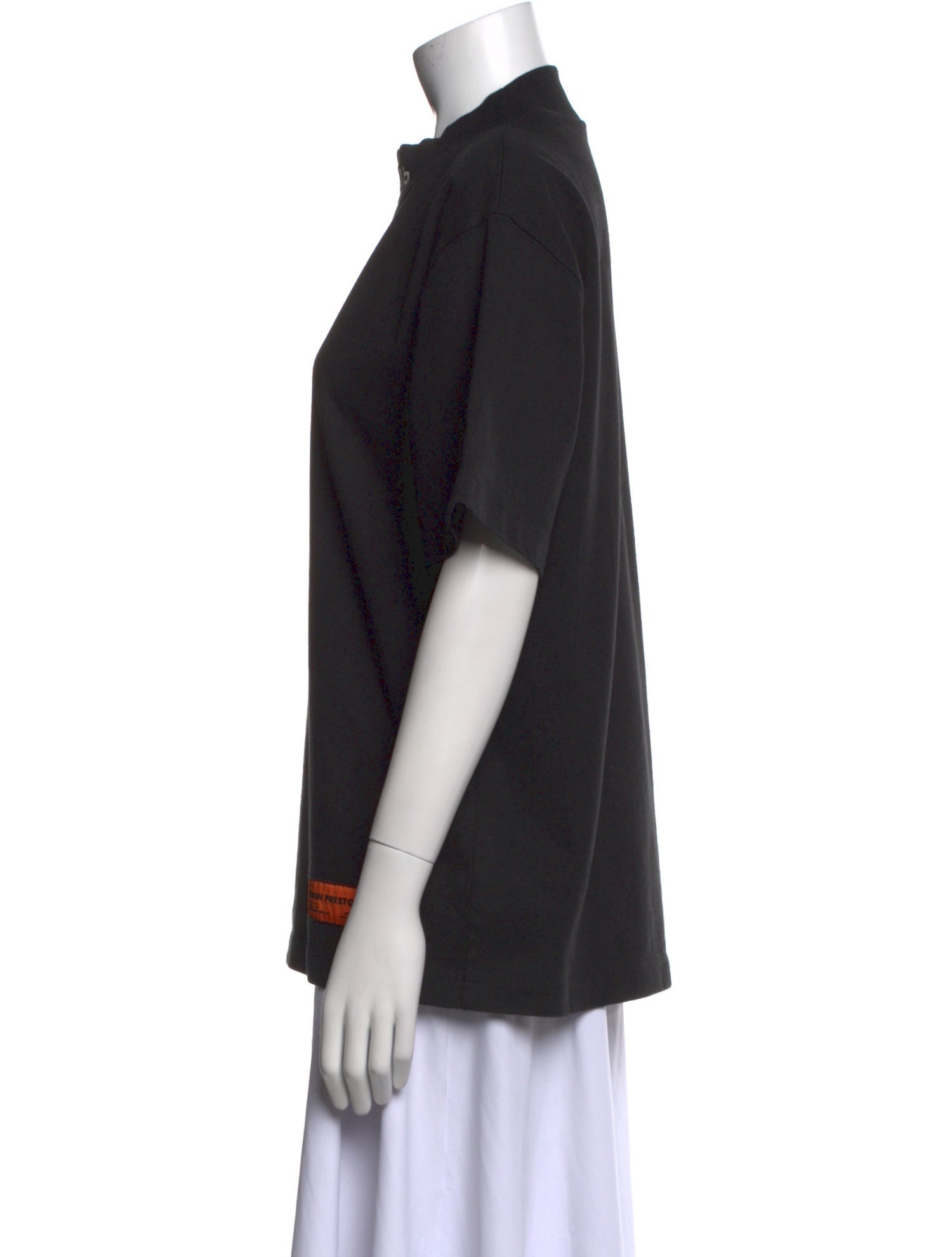 Heron Preston Graphic Print Mock Neck Sweatshirt