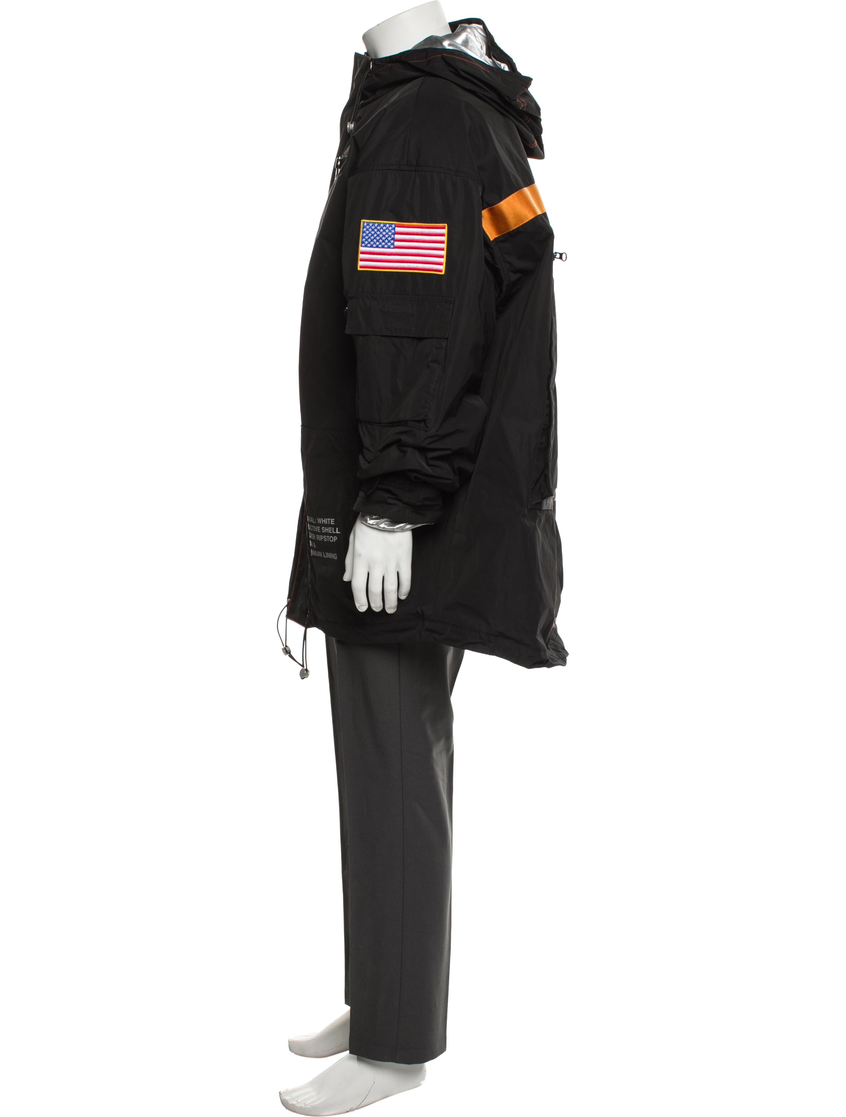 Heron Preston Graphic Print Parka w/ Tags