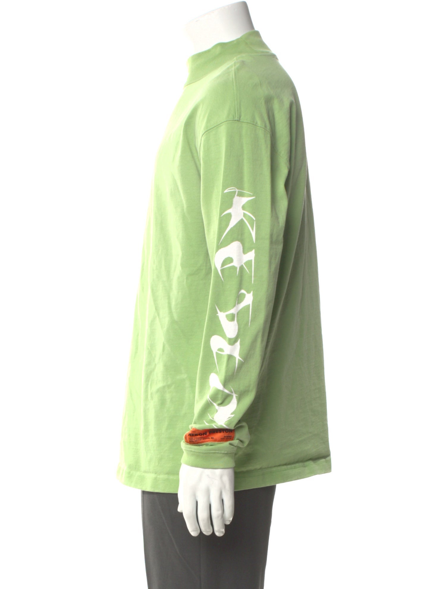 Heron Preston Mock Neck Long Sleeve T-Shirt