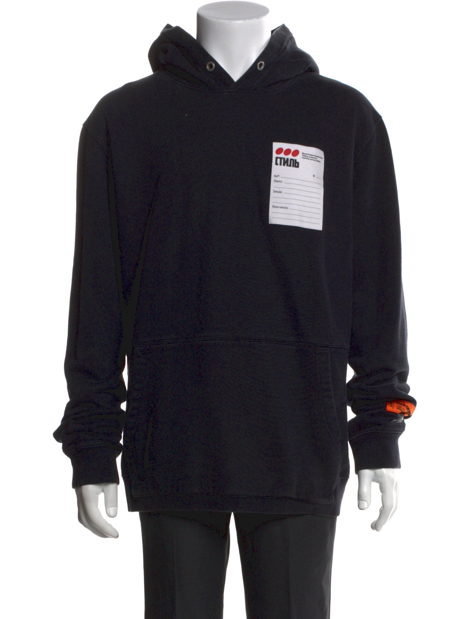 Heron Preston Graphic Print Crew Neck Hoodie