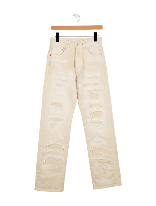 Heron Preston High-Rise Wide Leg Jeans
