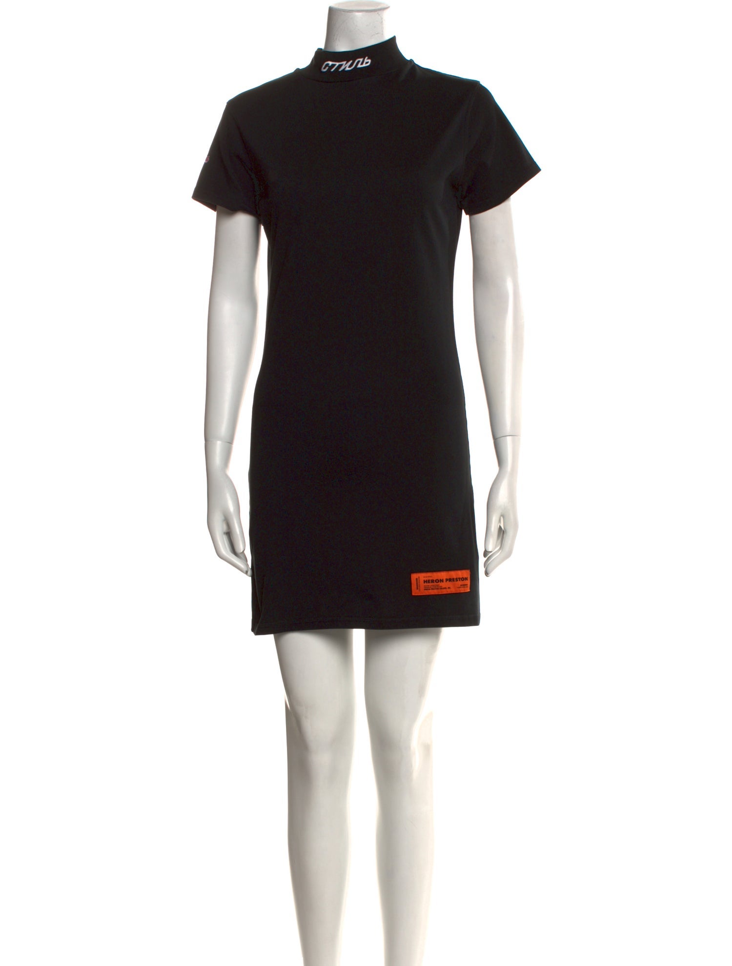 Heron Preston Mock Neck Mini Dress