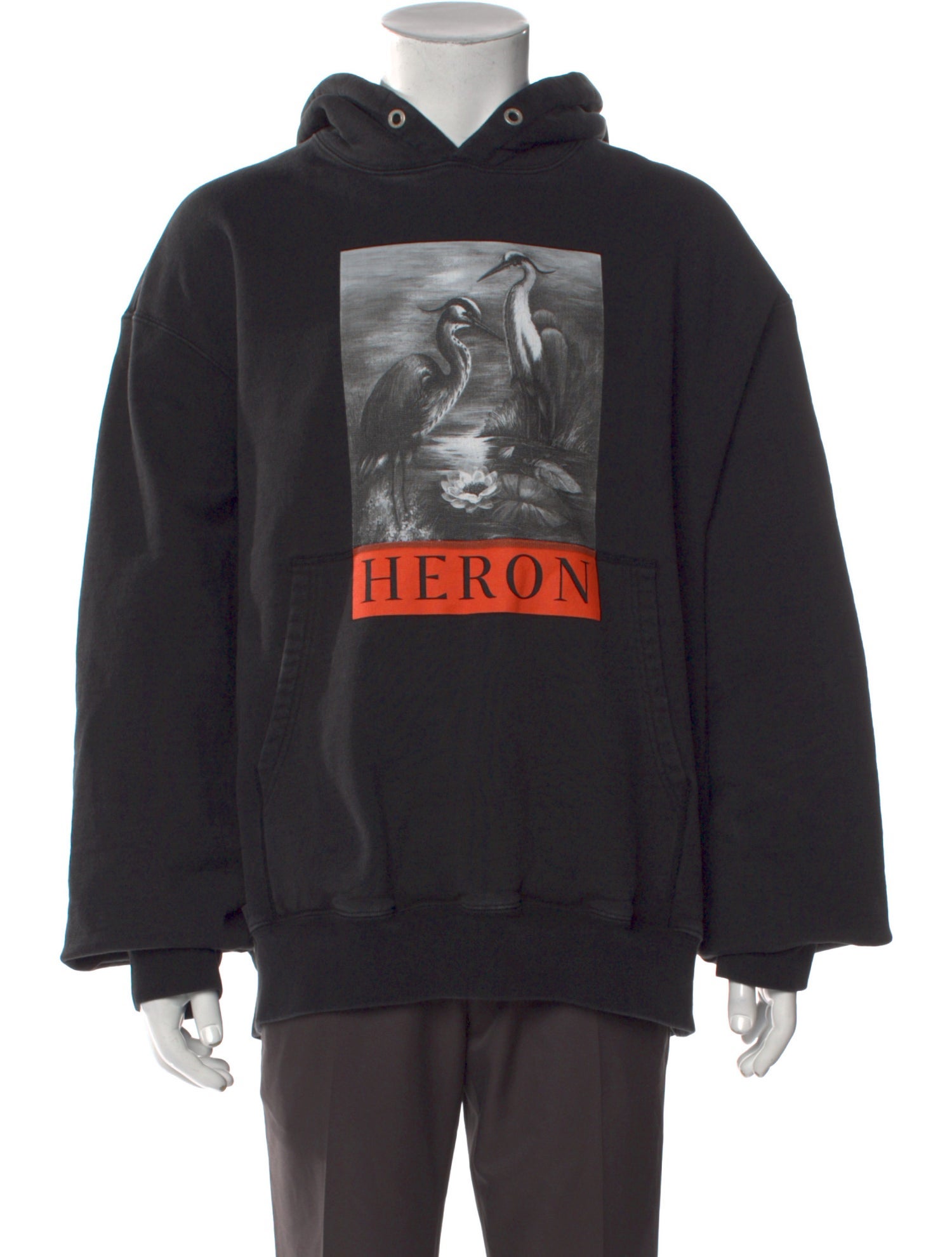 Heron Preston Graphic Print Crew Neck Hoodie