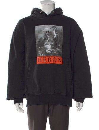 Heron Preston Graphic Print Crew Neck Hoodie