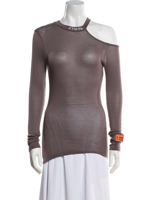 Heron Preston Crew Neck Long Sleeve Top